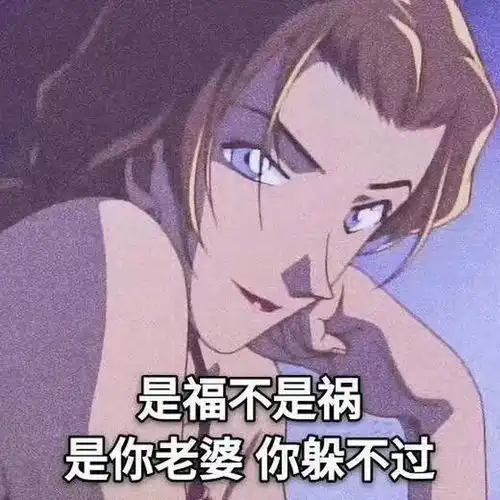  沙雕表情包l是福不是祸是你老婆你躲不过