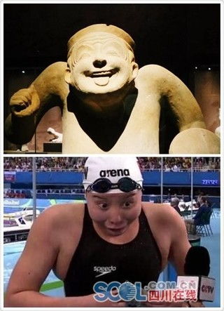  成博陶俑撞脸马龙还有哪些表情包