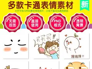  可爱卡通元素表情包弹幕卡通素材元素png图片psd模板下载3.31mb中国风...