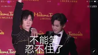  tfboys看蜡像被粉丝调侃一瞬间表情被做成表情包