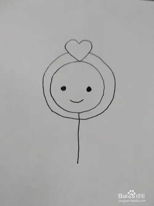 抖音可爱小人表白简笔画步骤 抖音可爱小人表白简笔画步骤