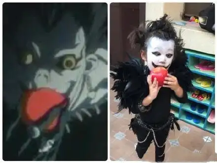  万圣节无脸男卷土重来,cos难度升级明星宝宝造型各异,不给糖果就捣蛋