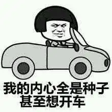 营养快线图片表情包开车