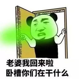 熊猫头开门表情包儿子,你爸我来看你了