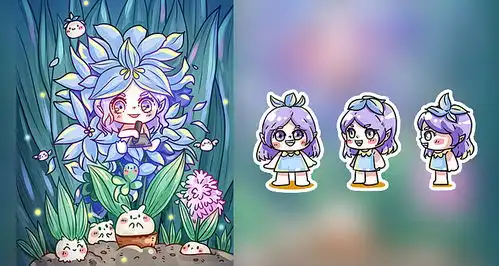 动态头顶小花表情包一朵