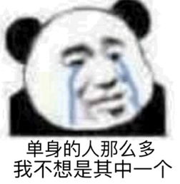  熊猫头单身狗系列表情包
