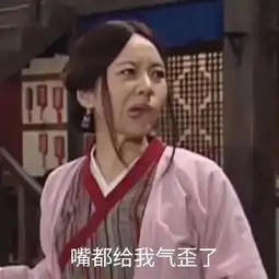  生气表情包嘴都给我气歪了