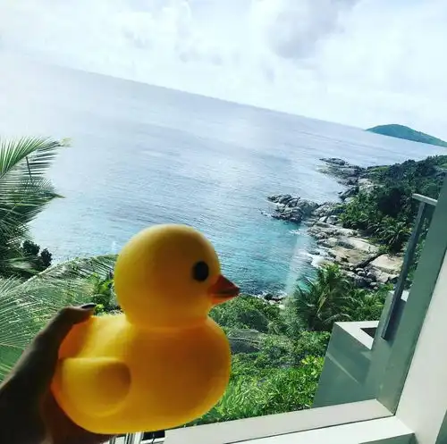  迪丽热巴凌晨ins晒小黄鸭捕获一只童心未泯的小仙女