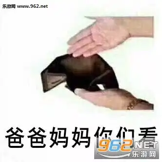  爸爸妈妈你们看钱包表情包老公你看空钱包要钱表情包图片下载乐游网游戏下载