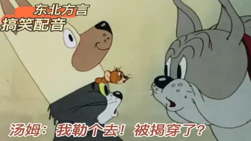  搞笑配音猫和老鼠沙雕汤姆伪装成狗进狗舍被杰瑞揭穿了