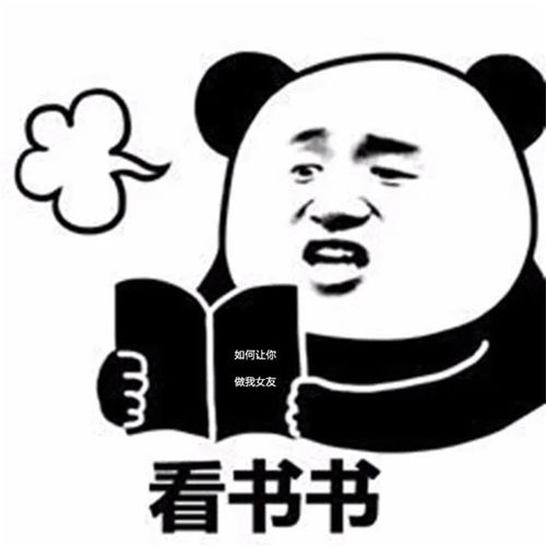  熊猫头表情包如何让你做我女朋友看书隐高清图片,堆糖,美图壁纸兴趣社区