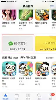  皆大欢喜appstore也能用微信支付了
