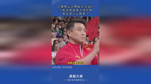  巴黎奥运会樊振东夺冠,王皓表情逐渐不受控制,爱徒替自己圆梦了