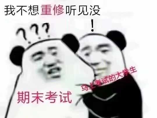  用一个表情包形容期末考试