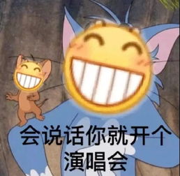  表情包丨会说话你就开个演唱会