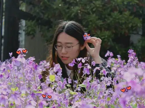 动态头顶小花表情包花花