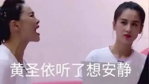  黄圣依的站姿很逗啊姐姐们的表情真的不能细品,笑死了
