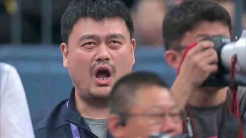  姚明贡献表情包中国男篮狂虐韩国,姚明低声怒吼握拳激情庆祝