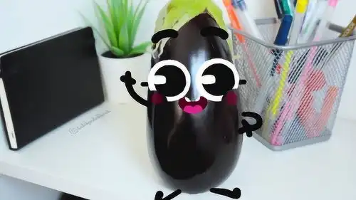  涂鸦精灵涂鸦的快乐生活,茄子宝宝的表情,可爱吧