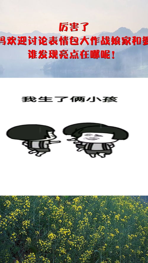  厉害了,你是这样吗欢迎讨论表情包大作战娘家和婆家的区别,谁发现亮点在哪呢