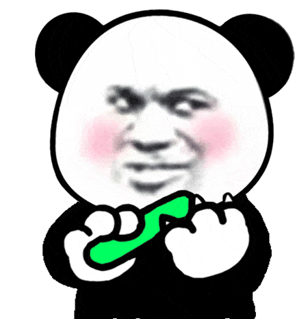  抖音很火的超大个熊猫头霸屏表情包,沙雕又好玩