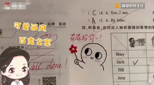  真别人的老师,表情包寄语,老师为100分试卷设计隐藏彩蛋