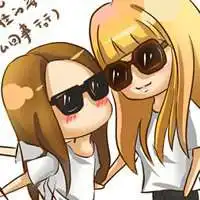 姐妹情深的表情包动漫头