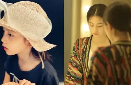  孙莉晒女儿草帽大片,多妹表情严肃小手紧张,忧郁气质与姐姐如出一辙