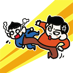  大小捣蛋亲子漫画第三套表情包上架,喜欢的加